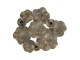 Bronzový antik svícen s leknínovými květy - 46*37*11 cm