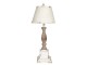 Bílo hnědá stolní lampa Antikos - Ø 33*82 cm E27/max 1*60W