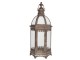 Měděná lucerna ve vintage stylu Colombain - 27*24*64 cm