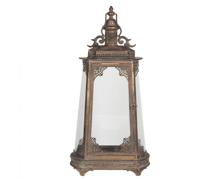 Měděná ethno lucerna Gahariet - 28*17*57 cm
