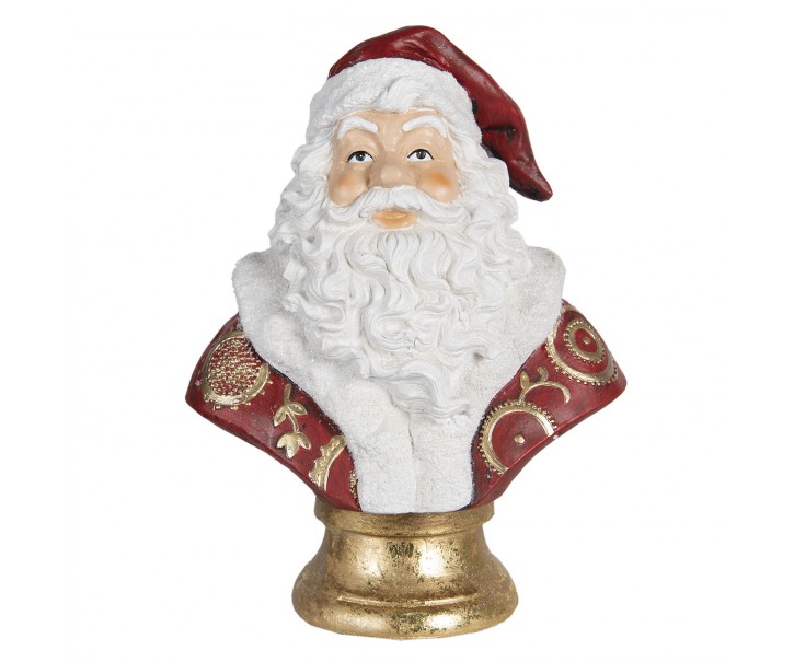 Vánoční dekorace busta Santa - 33*20*44 cm