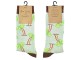 Veselé zelené ponožky s palmami - 39-41