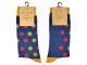 Veselé modré ponožky s bodkami - 39-41