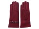 Vínové dámské rukavice s mašličkou - 8*24 cm