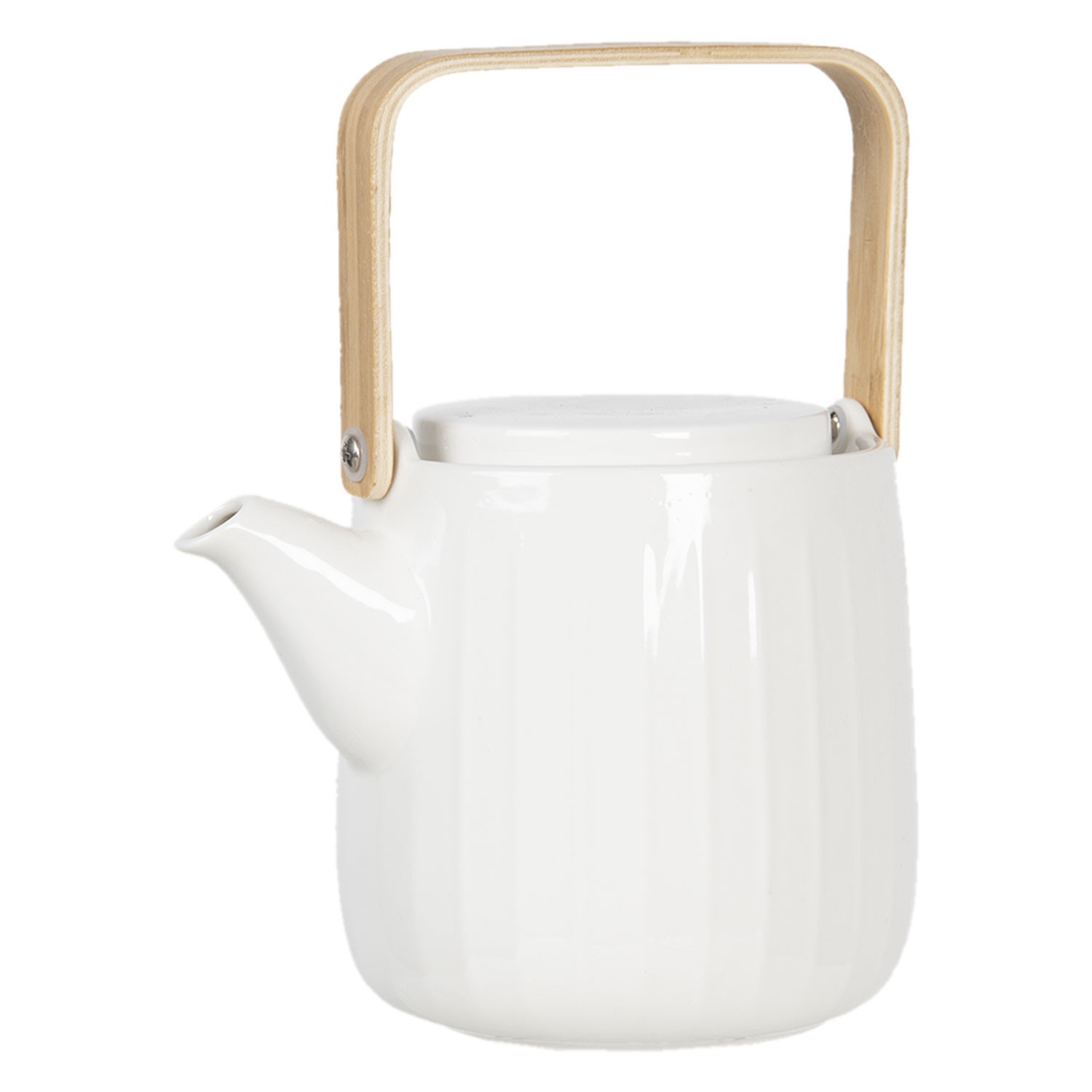 Smetanová porcelánová konvička na čaj  - 0,8L Clayre & Eef