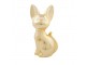Zlatá pokladnička na peníze kočka - 10*8,8*21cm