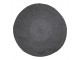 Černý kulatý jutový koberec Bastien - Ø170*1cm