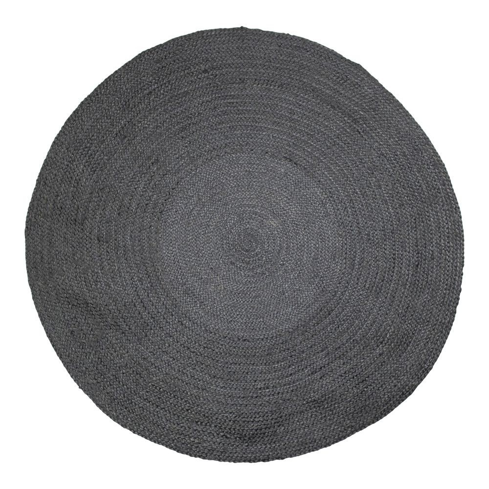 Černý kulatý jutový koberec Bastien - Ø170*1cm Mars & More