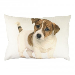 Plátěný polštář se štěnětem Jack Russel - 35*50*10cm