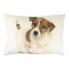Plátěný polštář se štěnětem Jack Russel - 35*50*10cm