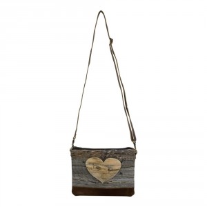 Plátěná crossbody kabelka přes rameno Hearth Wood - 23*18*2cm