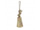Zlatý kovový zvonek s hlavou jelena Deer - Ø11*30cm