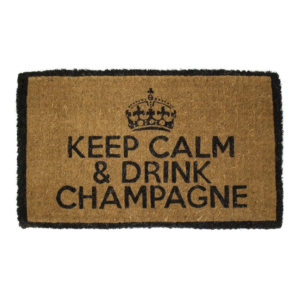 Rohožka z kokosových vláken Drink Champagne - 75*45*4cm