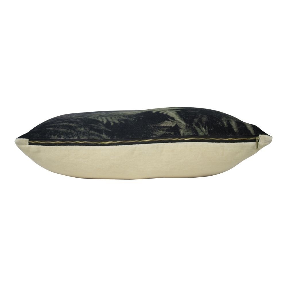 Velký sametový polštář Jungle listy - 40*60*15cm