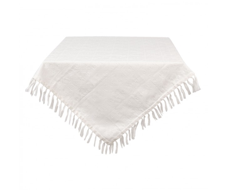 Bavlněný ubrus s třásněmi New Jacquard - 100*100 cm