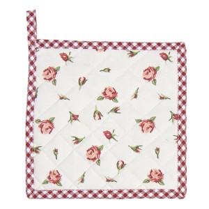 Bavlněná podložka pod hrnec s růžemi Romantic Roses - 20*20 cm