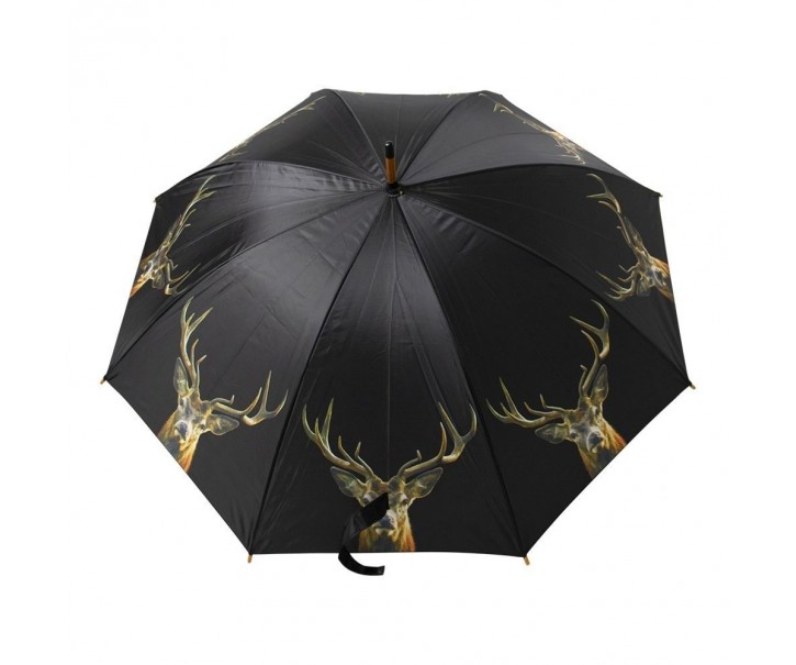 Černý deštník s jelenm Black Deer - Ø 105*88cm