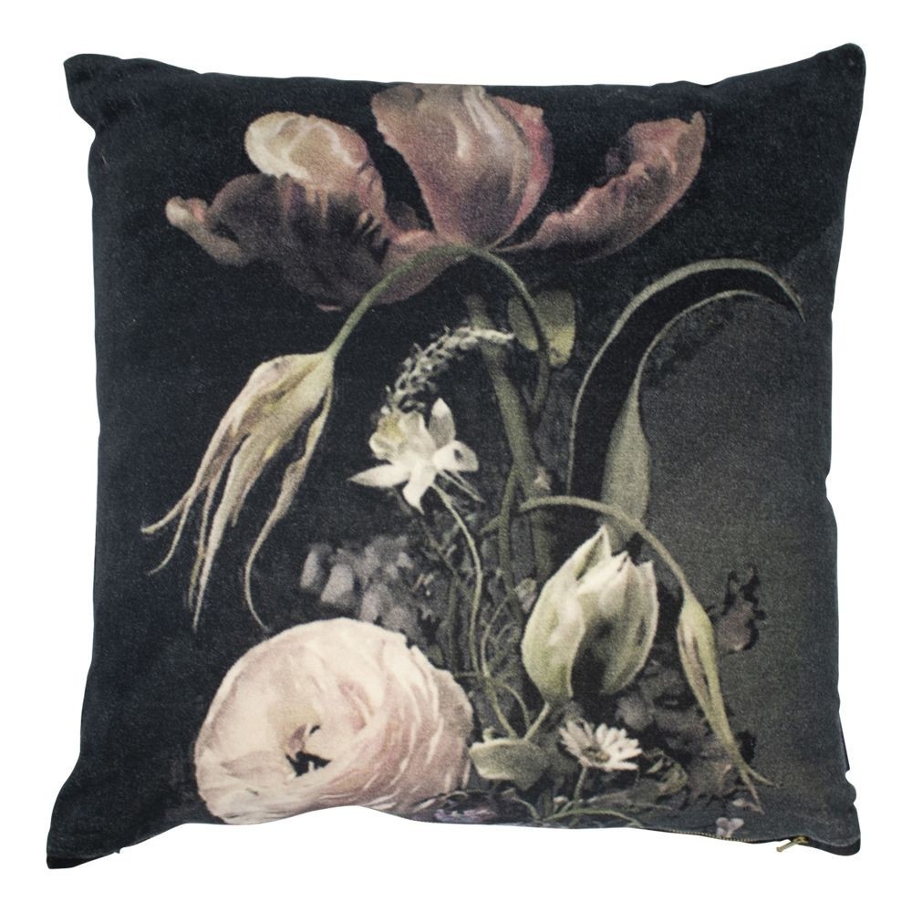 Sametový polštář rozkvetlé květiny Flowers 2 - 45*45*15cm