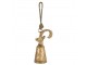 Zlatý kovový zvonek Kozoroh 35cm - 13,5*13,5*35cm