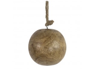 Dekorační dřevěná ozdoba koule - Ø 10cm