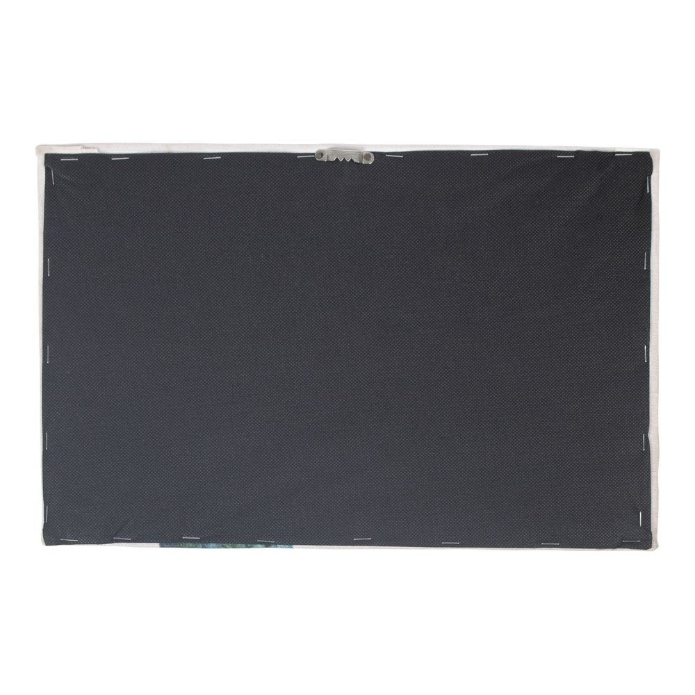 Sametový nástěnný panel s hlavou páva - 35*45*1cm