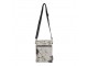 Béžovo černá kabelka z hovězí kůže Crossbody - 23*17*1cm
