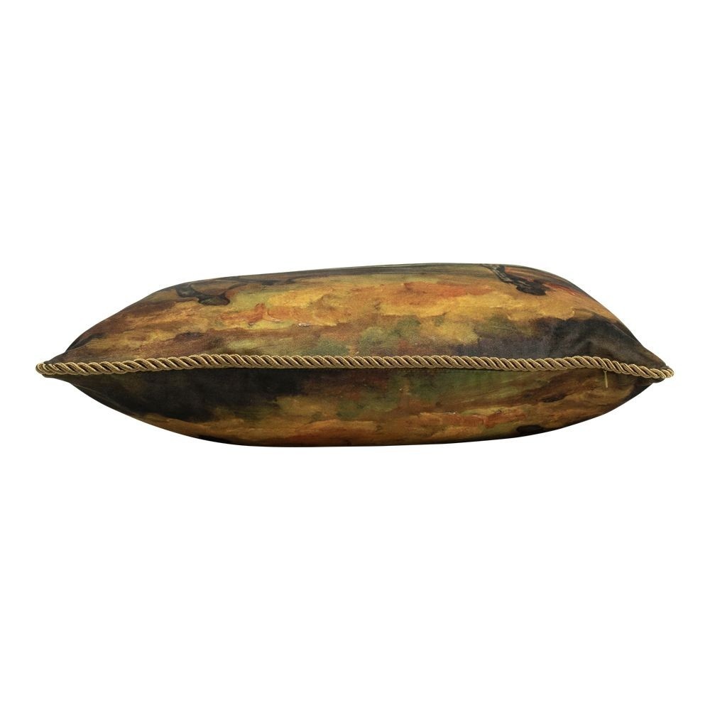 Sametový polštář s motivem koně - 45*45*10cm
