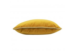 Zlatý sametový polštář s pleteným lemem - 35*45*10cm