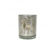 Skleněný svícen na čajovou svíčku s jelenem - 7*7*8cm