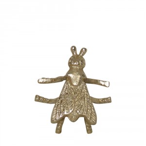 Dekorativní soška zlaté můry S - 8*2*9cm