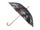 Černý deštník s květy Jan Davidsz - Ø105*88cm