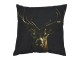 Černý polštář s jelenem Black Deer - 50*10*50cm