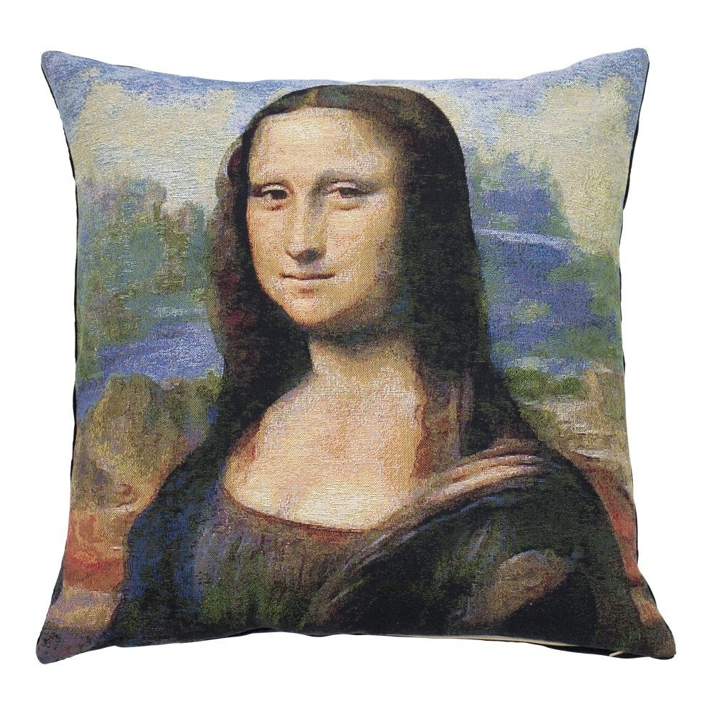 Gobelínový polštář Leonardo da Vinci Mona Lisa - 45*45*15cm