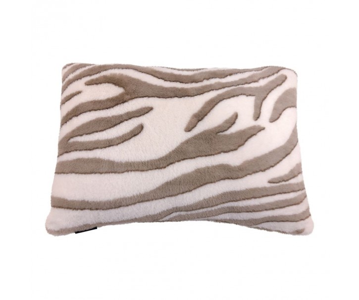 Bílo hnědý polštář Zebra - 40*60*15cm