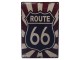Kovová nástěnná cedule Route 66 - 20*30 cm