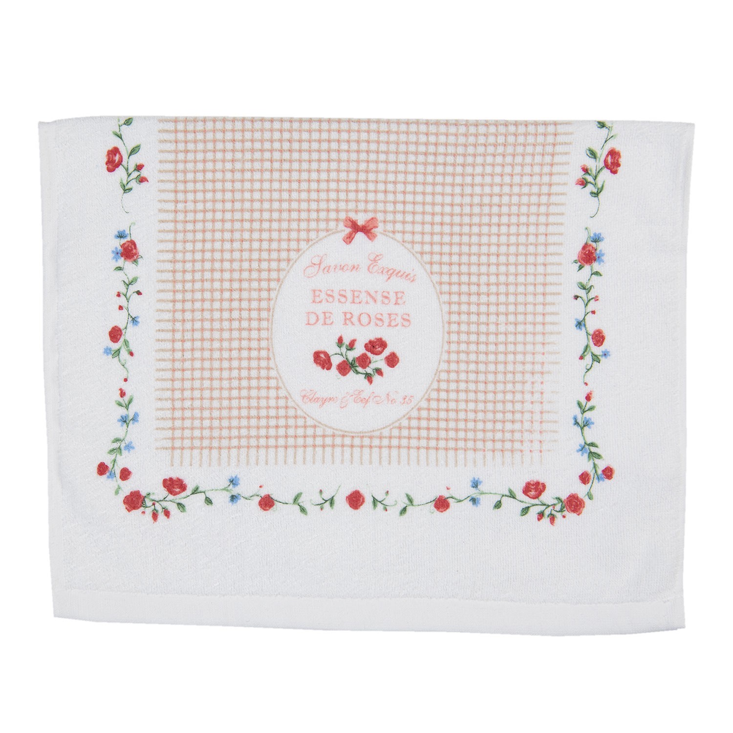 Kuchyňský froté ručník Essense de roses - 40*66 cm