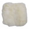 Bílý chlupatý kožený podsedák Sity - 40*40*2cm Barva: špinavá bíláMateriál: 100% přírodní / kůžeHmotnost: 0,31 kg