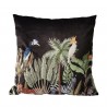 Černý sametový polštář Jungle Cacadu - 45*45*10cm