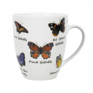 Porcelánový hrnek motýlci - 11,5*8,5*10cm