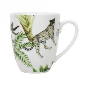 Hrneček Jungle White - 11,5*8,5*10cm