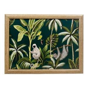 Podnos na nohy Jungle Black - 43*33*7cm