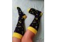 Veselé černé ponožky s banány - 39-41