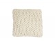 Pletený krémový polštář Tricot white - 40*40 cm