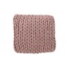 Pletený fialkový polštář Tricot purple - 40*40 cm