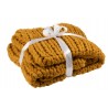 Pletený okrový pléd Tricot ochre - 152*127 cm