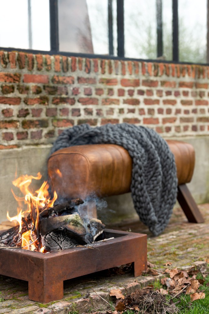 Pletený šedý polštář Tricot dark grey - 40*40 cm