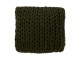 Pletený zelený polštář Tricot green - 40*40 cm