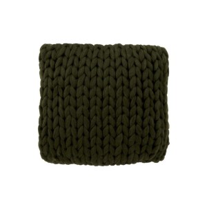 Pletený zelený polštář Tricot green - 40*40 cm
