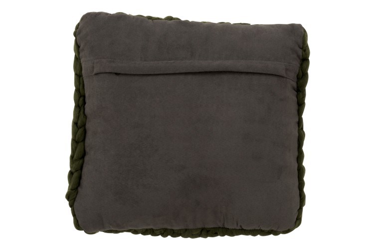 Pletený zelený polštář Tricot green - 40*40 cm
