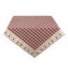 Kostkovaný ubrus na stůl s jeleny Cosy Lodge - 150*250 cmBarva: béžová, červenáMateriál: 100% bavlnaHmotnost: 0,92 kg